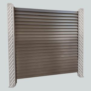 19 6ft*6ft aluminum louvered fence (without posts)