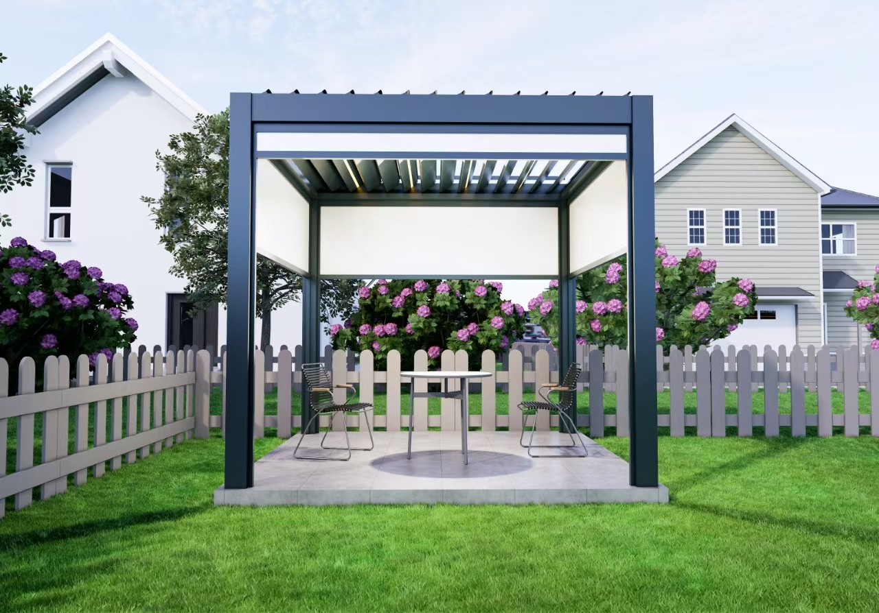 10ft*10ft, electric louver top, four-sided electric sunshade - Image 2