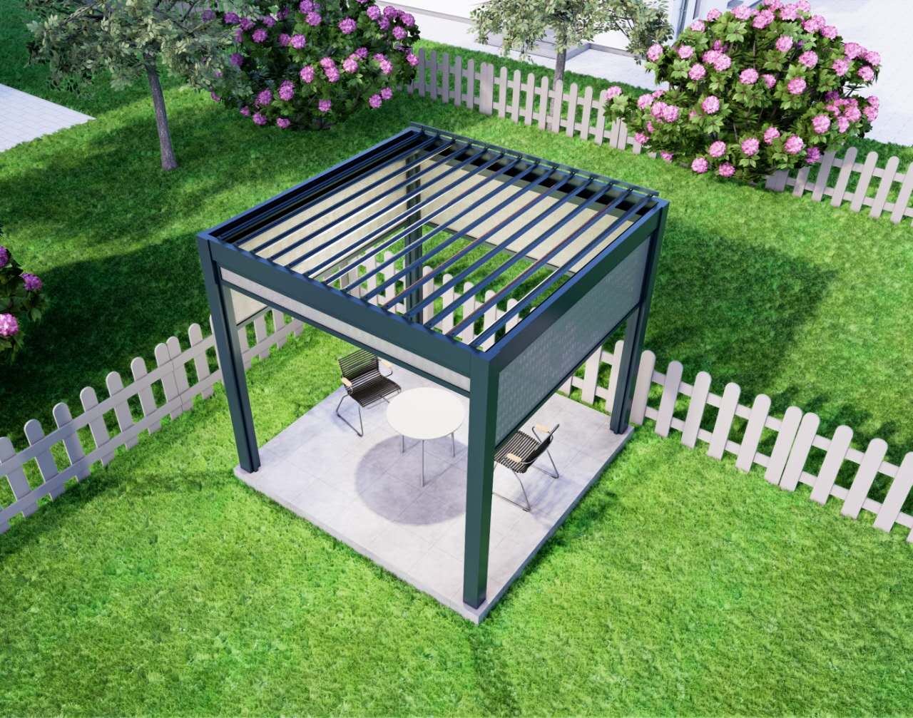 10ft*10ft, electric louver top, four-sided electric sunshade - Image 3